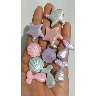 10 Apliques Fundo do Mar De Biscuit K 329 Porcelana Fria