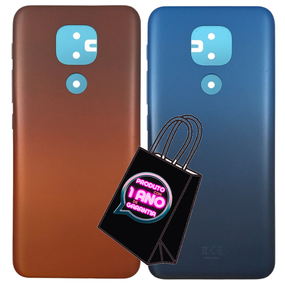 Tampa Traseira Compatível Com Moto E7 Plus XT2081 Carcaça Fundo + Botões + Envio Hoje!