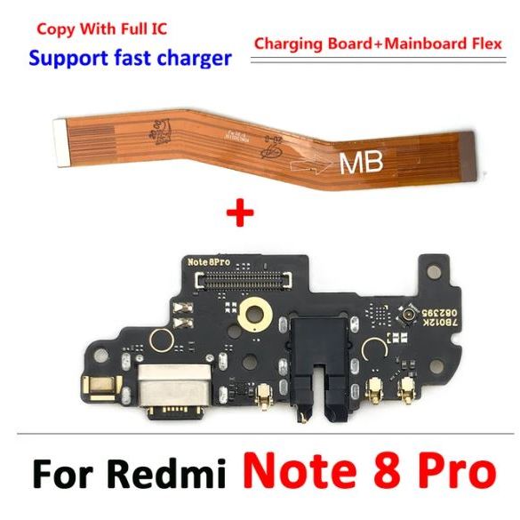 Placa De Carga + Cabo Flex Flat Da Sub Placa De Carga Para Redmi Note 8 Pro Com Turbo em Oferta na Shopee