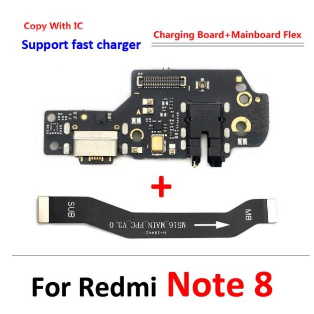 Placa De Carga + Cabo Flex Flat Da Sub Placa De Carga Para Redmi Note 8