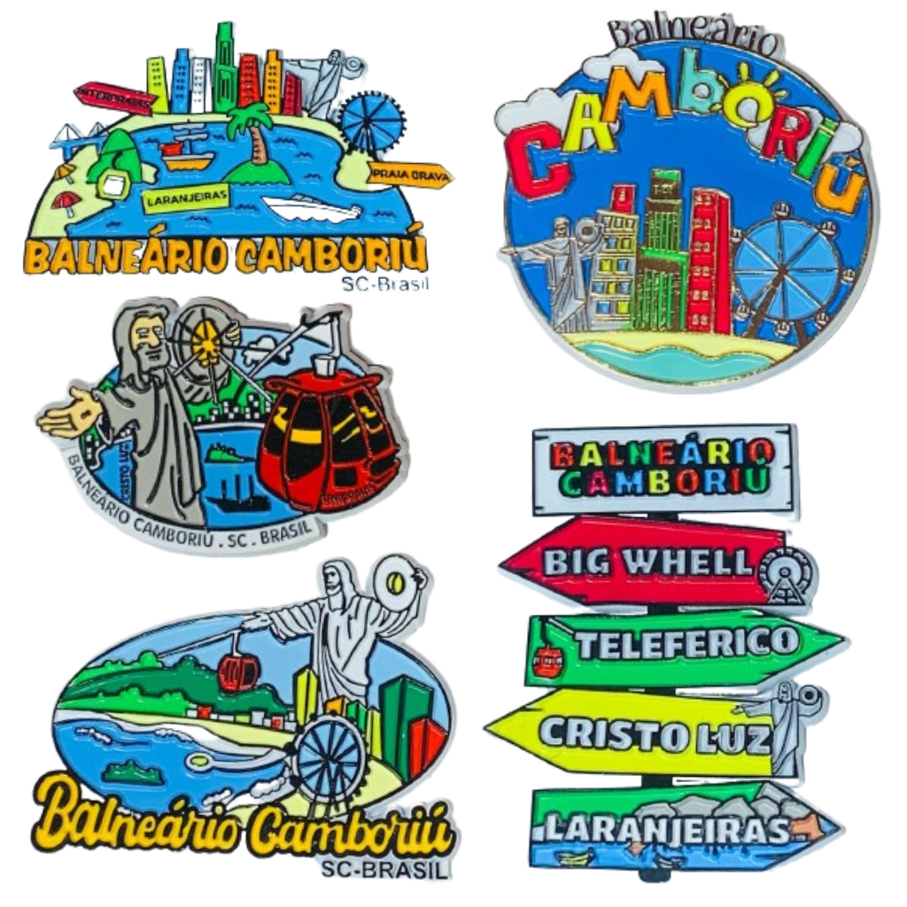 Ímãs de Geladeira Emborrachados Balneário Camboriú em Oferta na Shopee