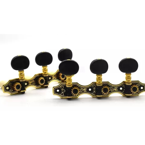 Tarraxas Violão Nylon Classica Dourada Botão Preto