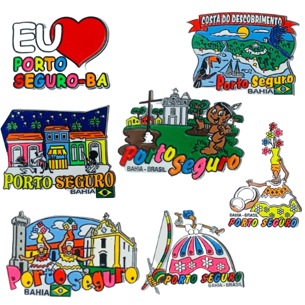 Ímãs de Geladeira Emborrachados Porto Seguro