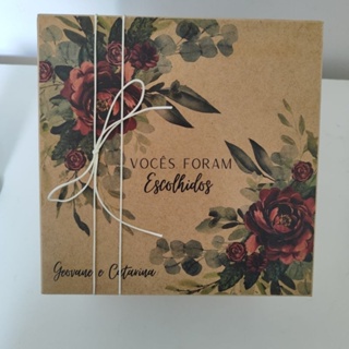 Caixinha MDF Personalizada Convite Batizado para Dindos, Padrinhos, etc Fase "Vocês Foram Escolhidos" em Oferta na Shopee