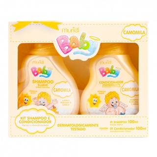 Kit Muriel Baby Shampo + Condicionador Camomila 100ml em Oferta na Shopee
