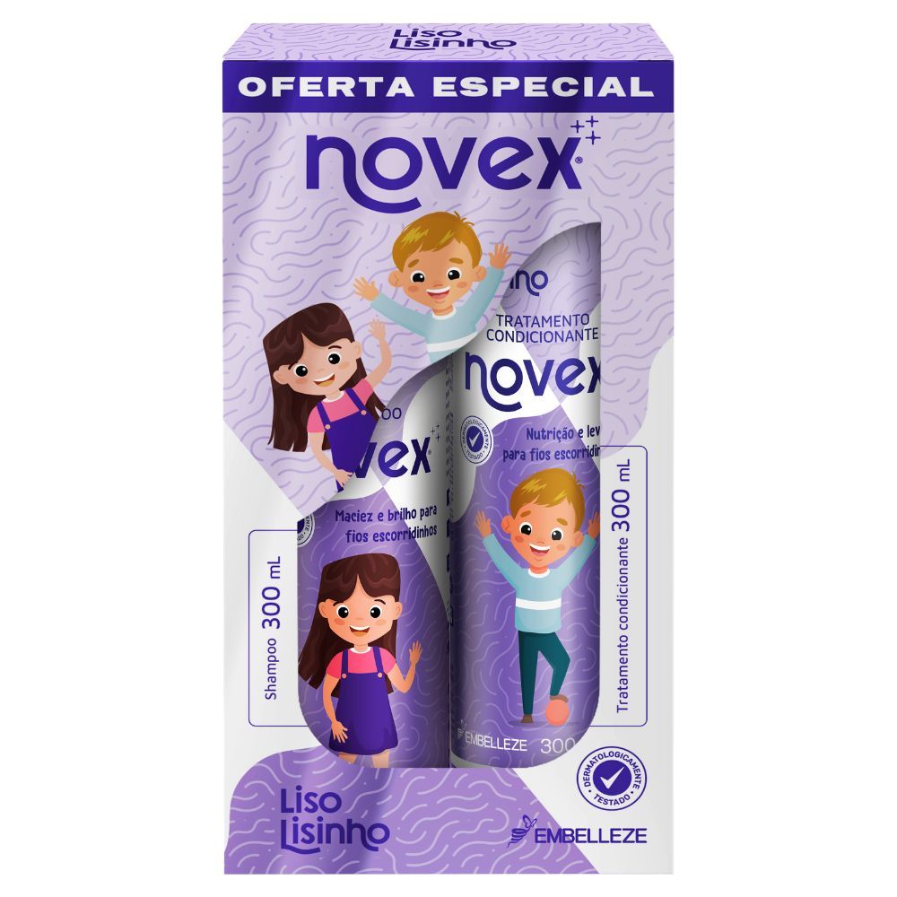 Kit Shampoo + Condicionador Novex Liso Lisinho 300ml