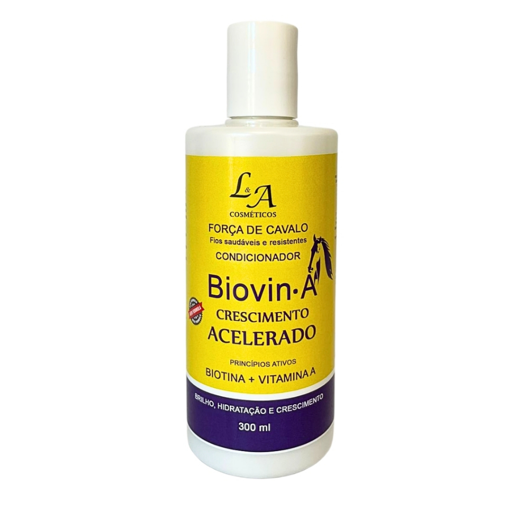 Condicionador Crescimento Acelerado Força de Cavalo Biovin-A L&A Cosméticos 300ml