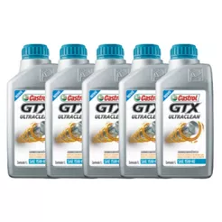 Kit Troca De Oleo 15W40 Semi Sintético Castrol GTX Antiborra Alta Performance 5 Litros