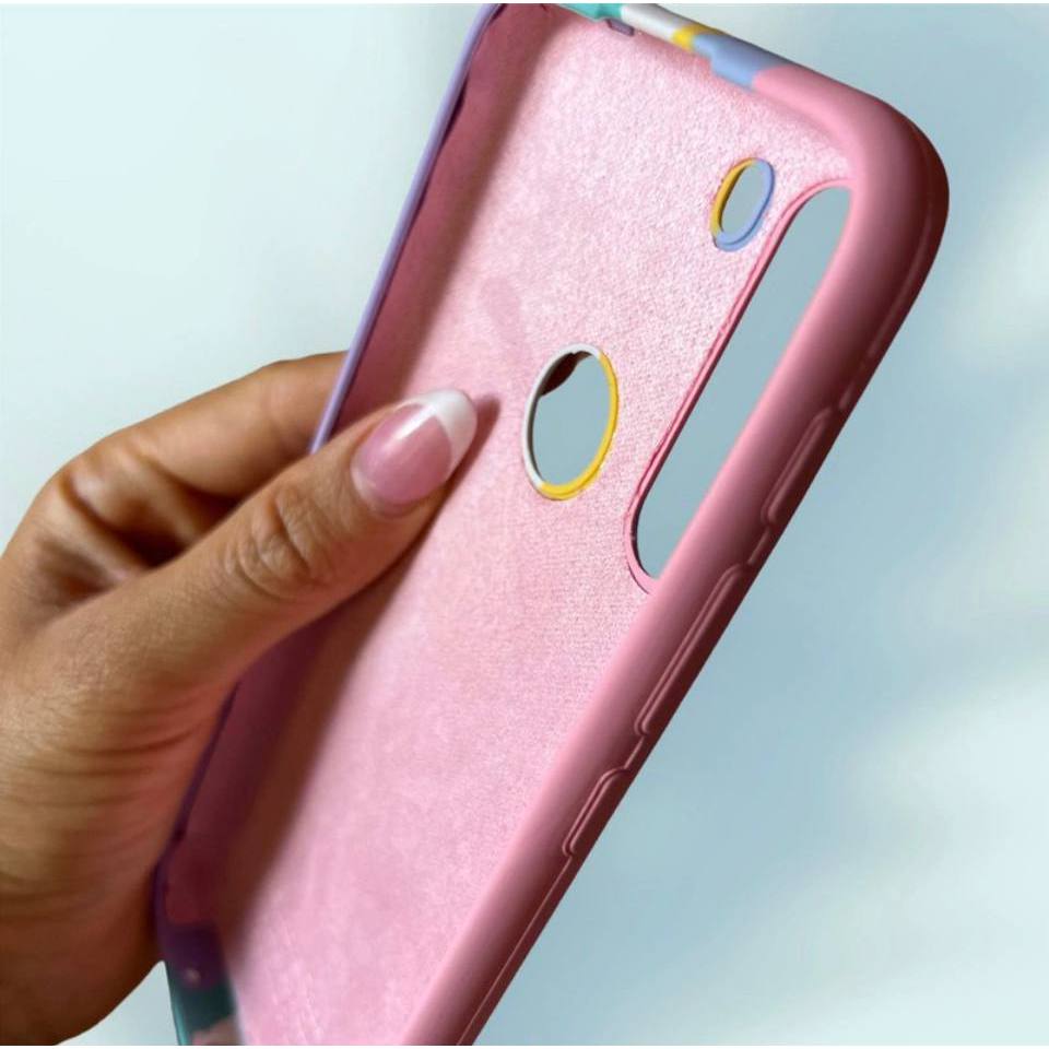 Rainbow Color Case Motorola Moto G8 Plus G9 Play G7 One Macro Vision Capa Original Official Silicone Back Cover G22 E32 E20 E40 E7 2020 E7 POWER E7 PLUS G9 G9 PLAY G9 POWER G10 G20 G30 ONE FUSION ONE FUSION PLUS ONE VISION G7 G7 PLUS ONE HYPER G8 PLAY