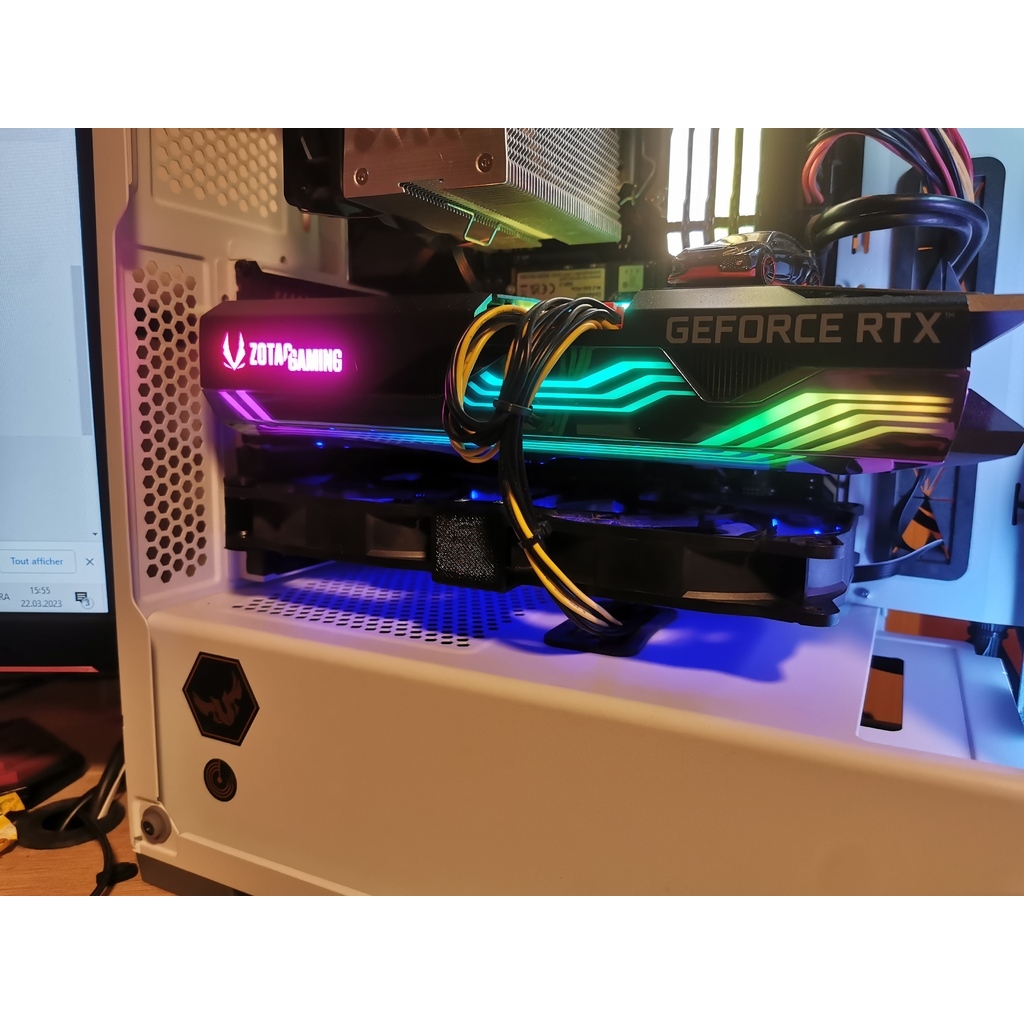 Suporte PCI Fan 120mm GPU