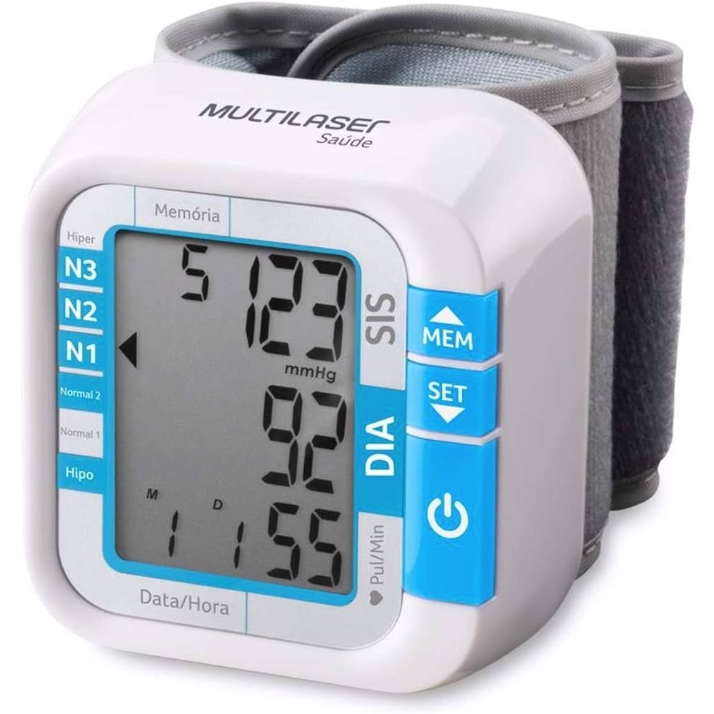 Aparelho De Medir Pressão Arterial Digital Pulso Multilaser HC204 em Oferta na Shopee