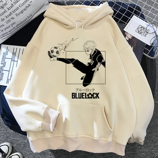 Blusa Moletom Canguru Com Capuz Blue Lock Mangá Japones Kawaii Casaco Unissex em Oferta na Shopee