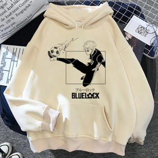 Blusa Moletom Canguru Com Capuz Blue Lock Mangá Japones Kawaii Casaco Unissex em Oferta na Shopee