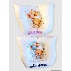 Travesseiro / Almofada Anatômica para bebê personalizado com nome do bebê