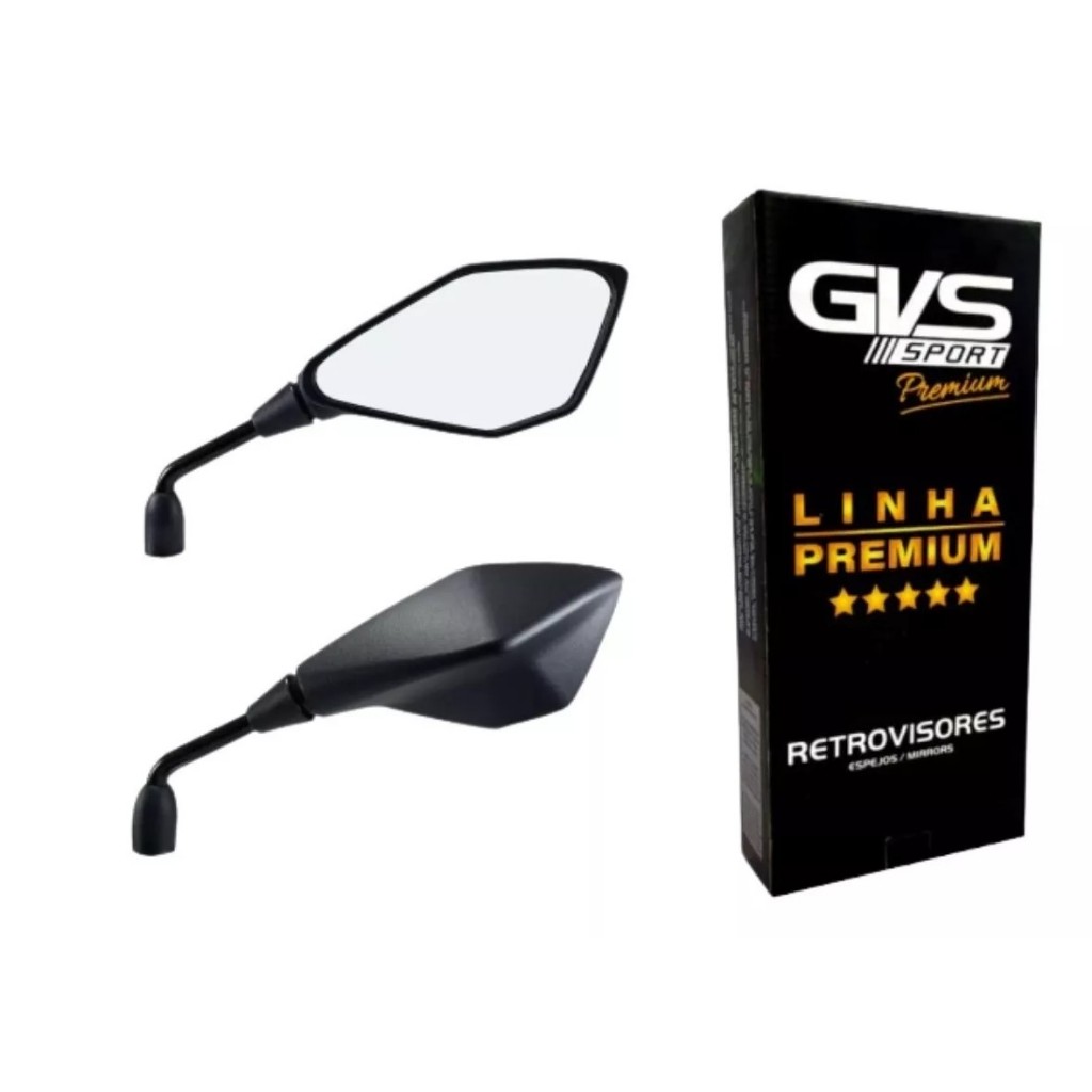 Retrovisor Kawasaki Z400 Gvs Lente Convexa Honda Premium em Oferta na Shopee
