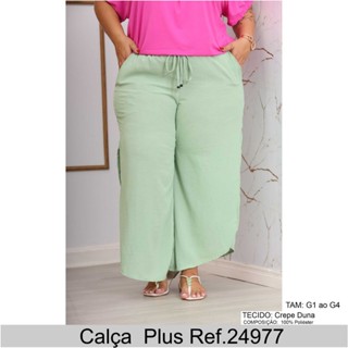 Pantacourt Plus Size Moda Feminina Cintura Alta Elastico Bolso Viscolycra Tamanho Grande em Oferta na Shopee