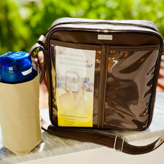 Bolsa de Campo JW CATIVANTE Transparente com Porta Água Térmico Interno Removível - Bolsa Premium GR CATIVANTE