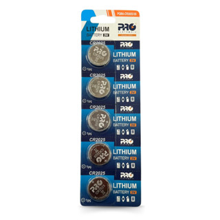 05 Baterias Pilha CR2025 3V Lithium | CR2025 Cartela com 05 unidades Proeletronic