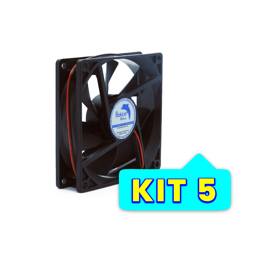 Kit 5 unids Ventoinha Cooler Micro Ventilador 92x92x25 Mm 24v 9,2 cm Sleeve Purificador Bebedouro HS