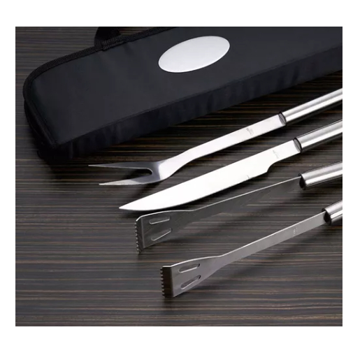 Kit para churrasco composto de 9 peças  conjunto de ferramentas de churrasco de aço inoxidável