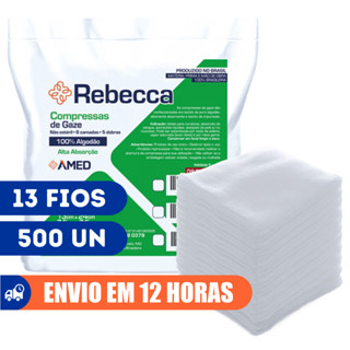 Compressa Gaze 500un 13 Fios 7,5x7,5cm Não Estéril Rebecca America
