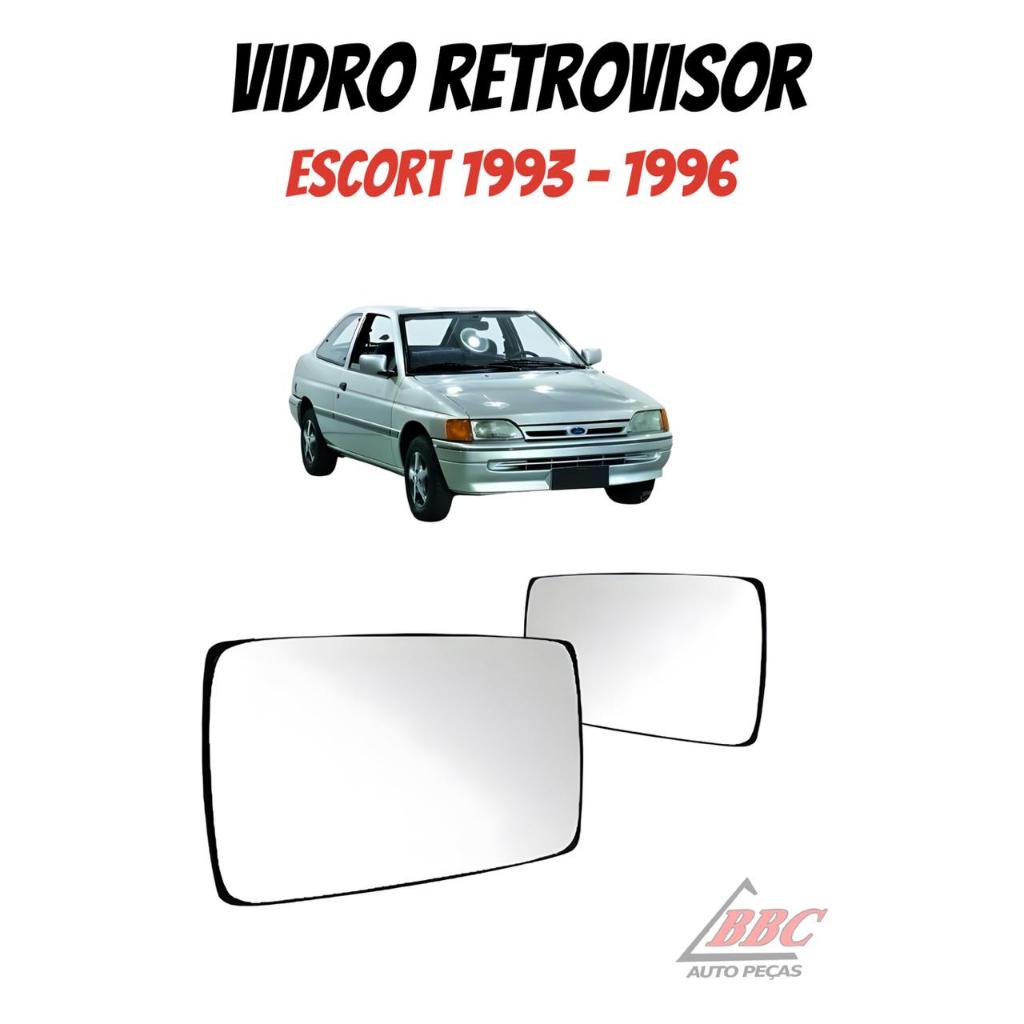 Vidro espelho refil lente retrovisor Escort 1993 -1996 em Oferta na Shopee