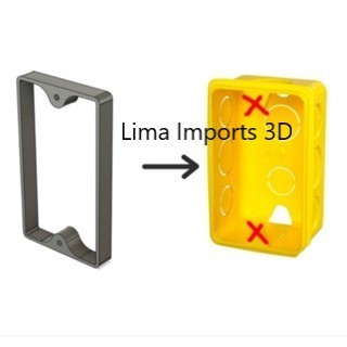 1 Reparo Salva Caixinha 4x2 Parede Interruptor Tomada (ENVIO IMEDIATO) MOD-O