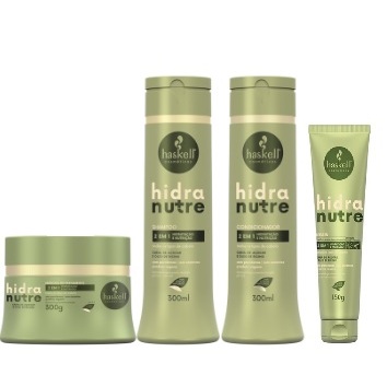 Kit 4 produtos Hidranutre Shampoo 300, Condicionador 300 , Mascara 300 , Leavein 150