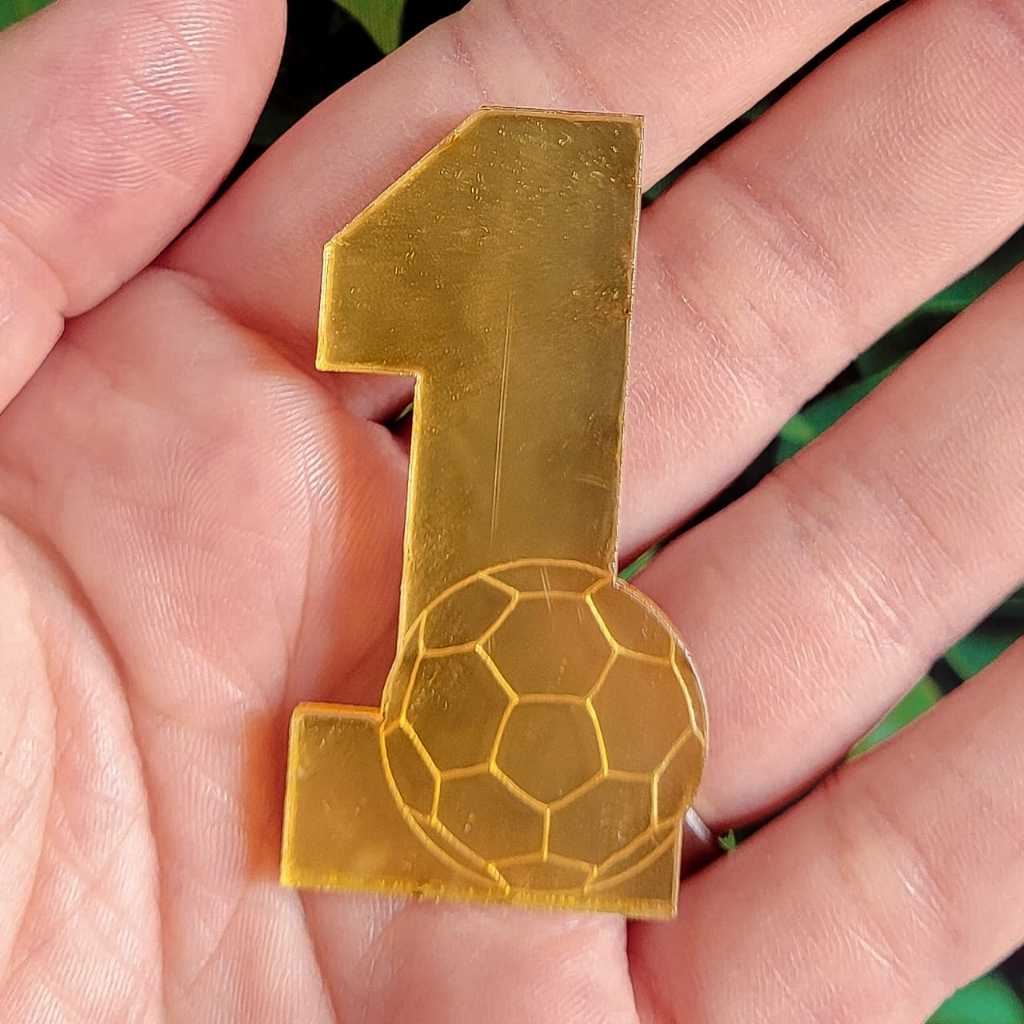 Futebol Número Bola Acrílico 5cm Personalizado Luxo Lembrancinha em Oferta na Shopee