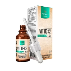 Vitamina D3K2 Líquida Sabor Limão e Menta 20ml - Nutrify (Vitaminas D3 + K2)