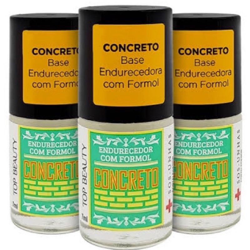 Kit 3 e kit 6 Base de unha Concreto Endurecedor top beauty