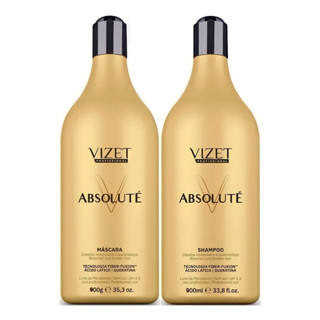 Tratamento Absoluté Shampoo E Máscara Vizet Profissional 900ml