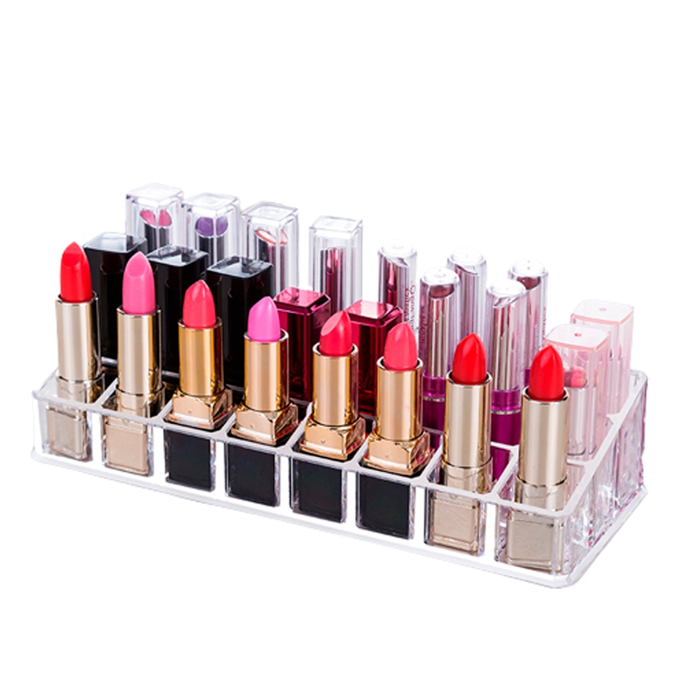 Organizador Porta Batom Com 24 Divisórias Acrílico Maquiagem em Oferta na Shopee