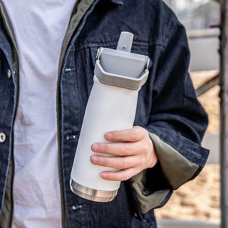 Garrafa Térmica flip stra 650ml copo caneca Aço Inoxidável POLAR com bico / Frasco Térmico Isolado em Oferta na Shopee