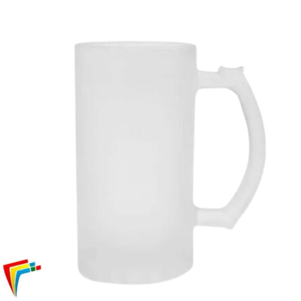 2 Canecas Vidro Jateada 475 ml Chopp Pronta Para Sublimação