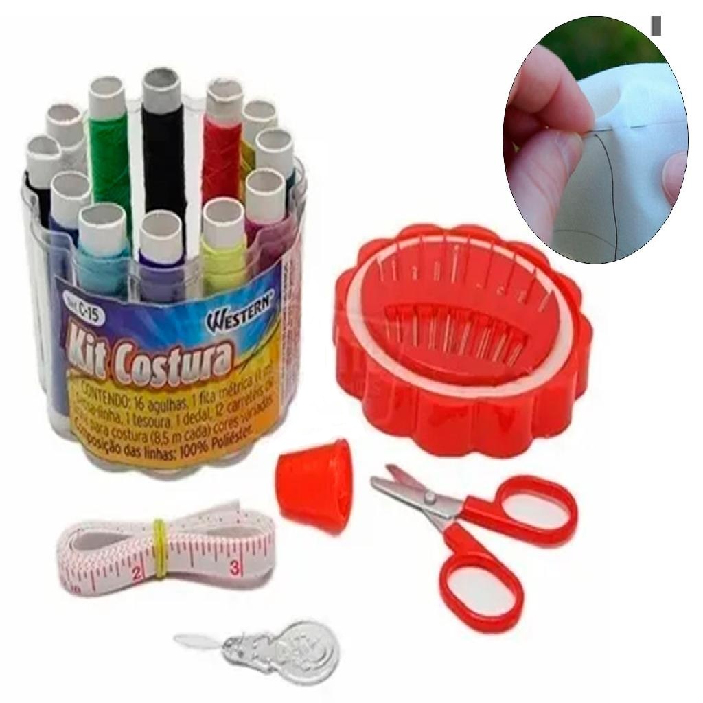 Detalhes do Kit de Costura com Estojo Western C-15