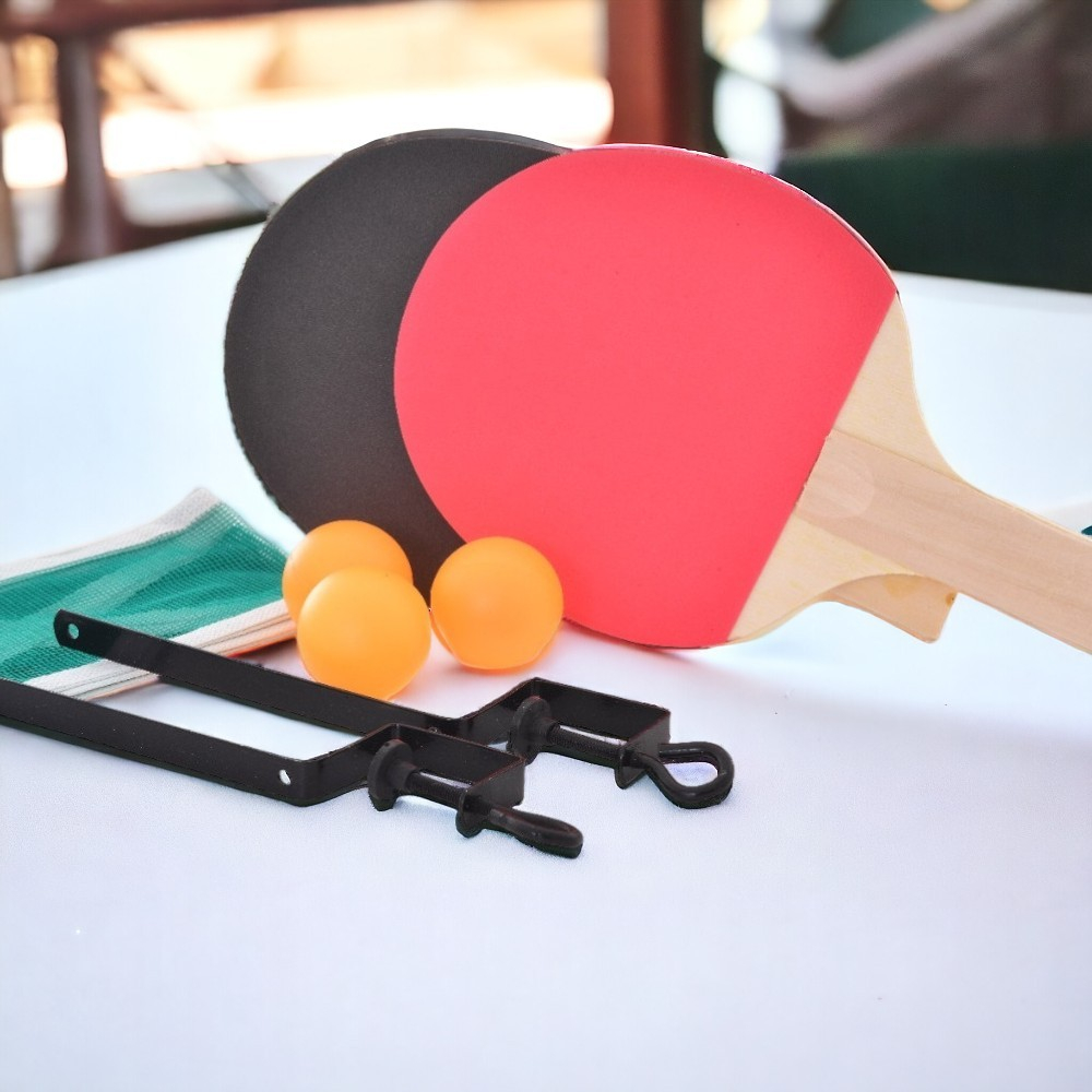 Kit 2 Raquete Tenis De Mesa Ping Pong Lisa Rede