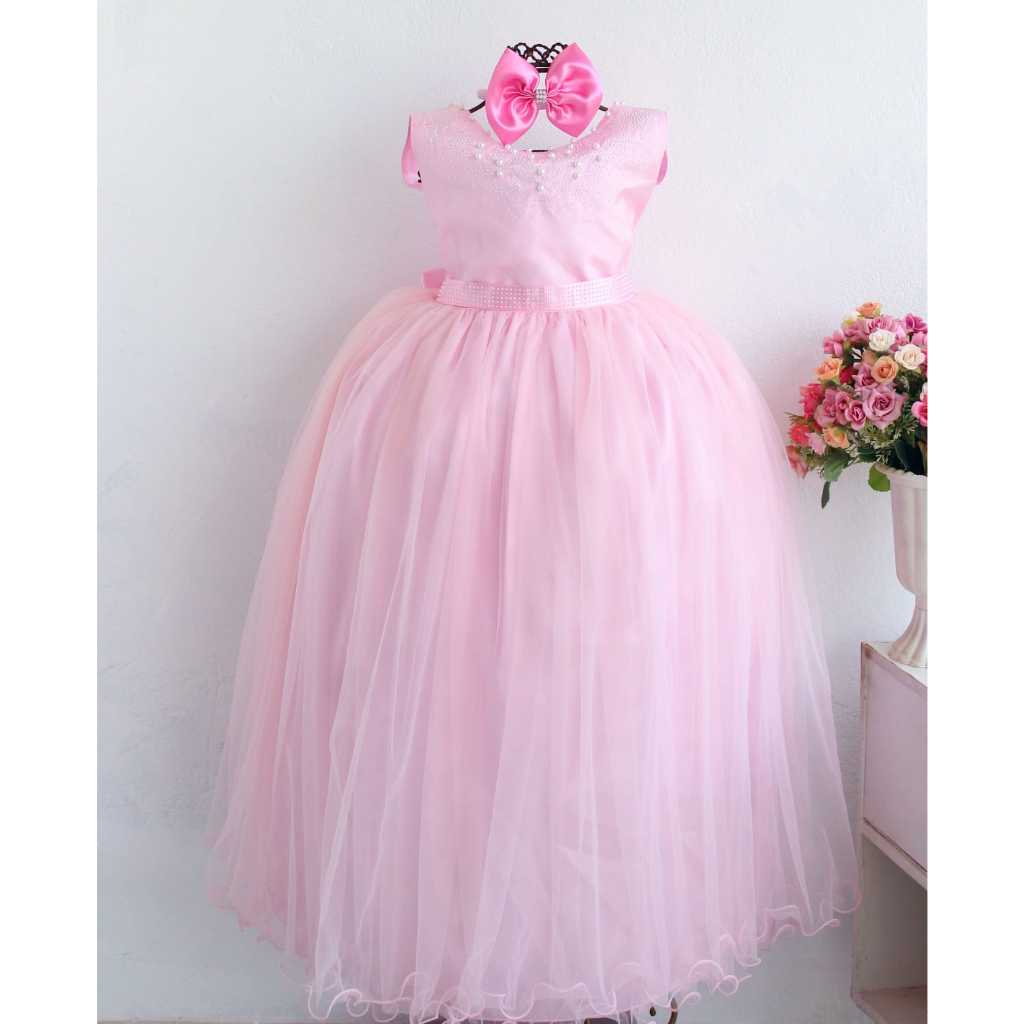 Vestido Dama Longo Luxo Florista Realeza