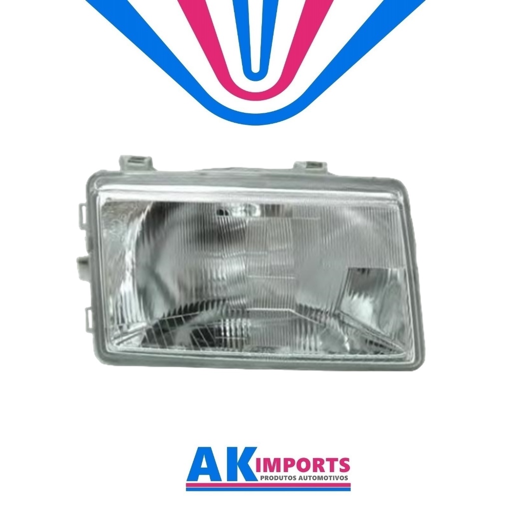 Farol Principal Direito Renault R21 Manual H4  Marca: Tyc  Ano: 1986 Até 1989  Cód:  20-5015-08-2B