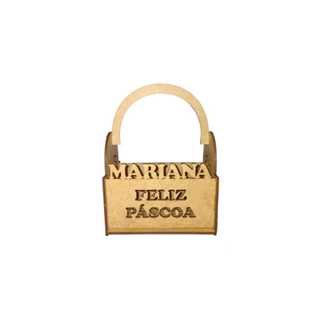 CESTA DE PÁSCOA PERSONALIZADA COM NOME RF291 em Oferta na Shopee