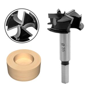 Broca Caneco 3 Flautas 35mm para Dobradiça com Limitador em Oferta na Shopee