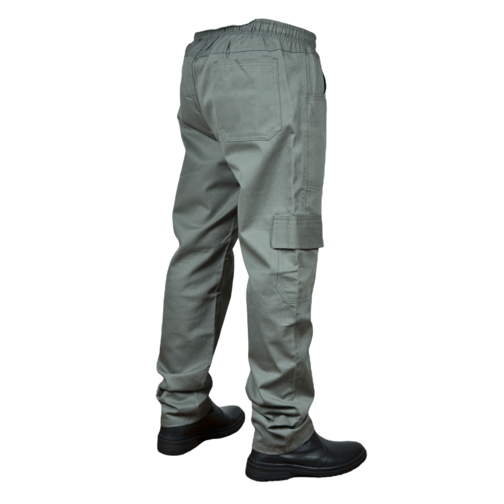 Calça Brim Trabalho Tecido Costura Dupla Profissional