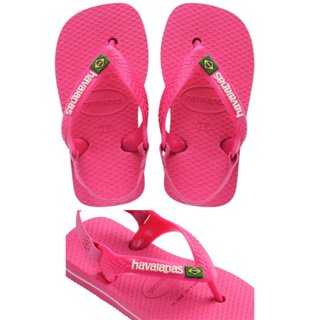Chinelo Havaianas Baby Brasil Infantil Bebê Elástico Rosa Flux Menina em Oferta na Shopee