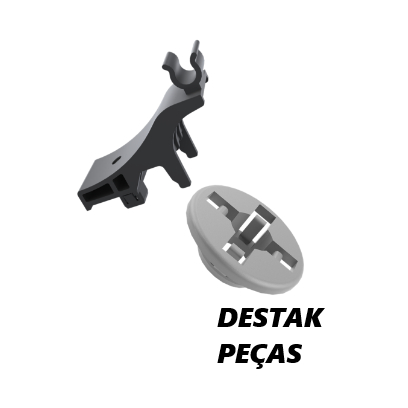 Kit grampos fixação  Haste Da Vareta Do Capô Toyota • Etios Cross • Etios Hatch • Etios Sedan