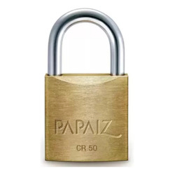 Cadeado Papaiz Original 50mm Com 2 Chaves Grandes Segurança