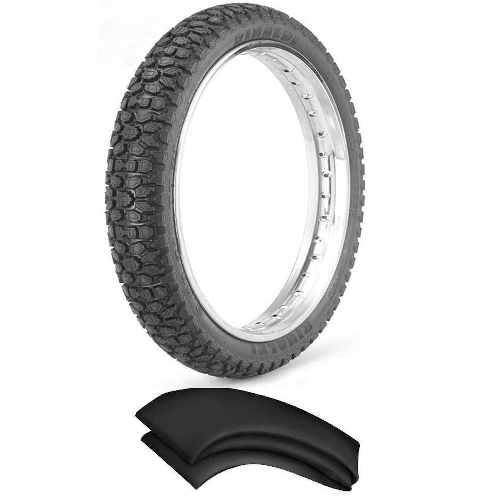 Kit Pneu Falcon 400 Xt 660 R 460-17 62r Wh21 Rinaldi + Camara