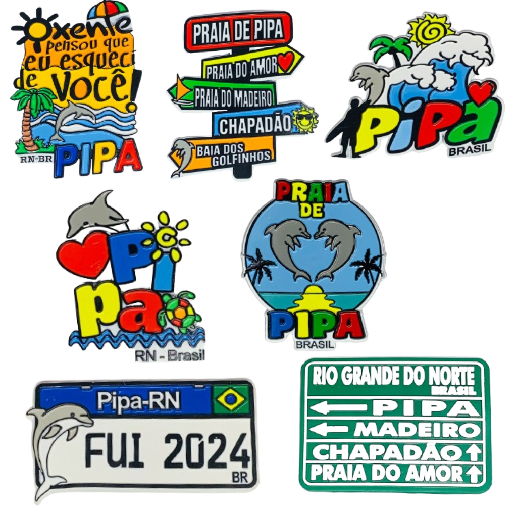 Ímãs de Geladeira Emborrachados Pipa