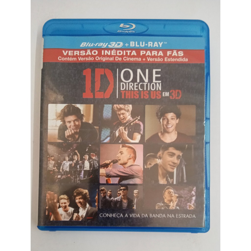 One Direction 1D this is us combo blu-ray 2D + 3D original documentário cxe