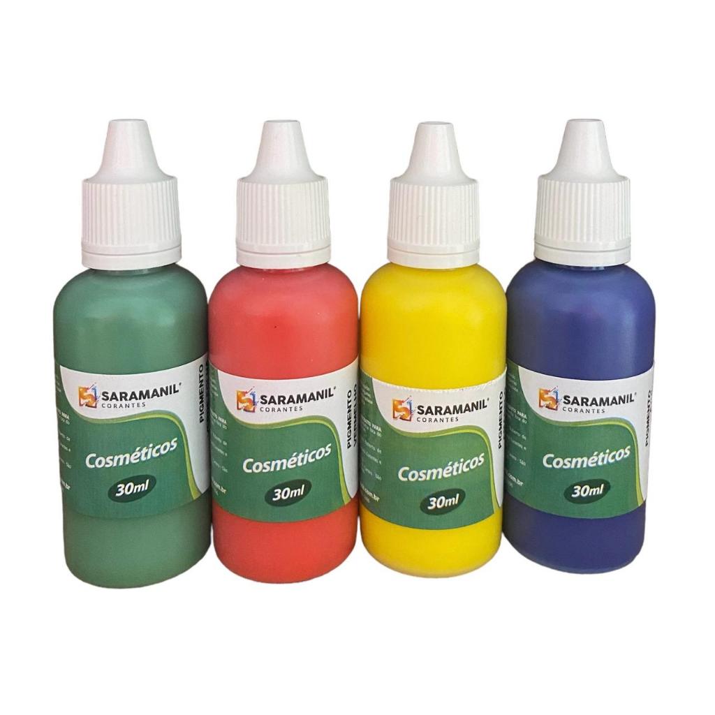 Combo 4 Pigmento Cosmético Saboaria 30ml Não Migra em Oferta na Shopee