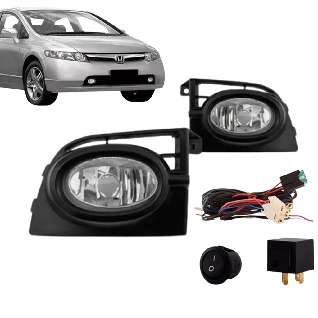 Kit Milha Honda New Civic 2007 2008 Com Botão Universal
